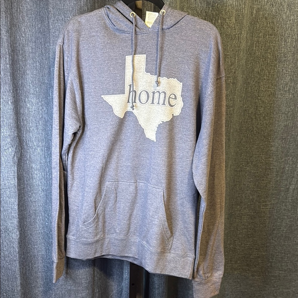 Navy Blue Texas Home Hoodie Size L